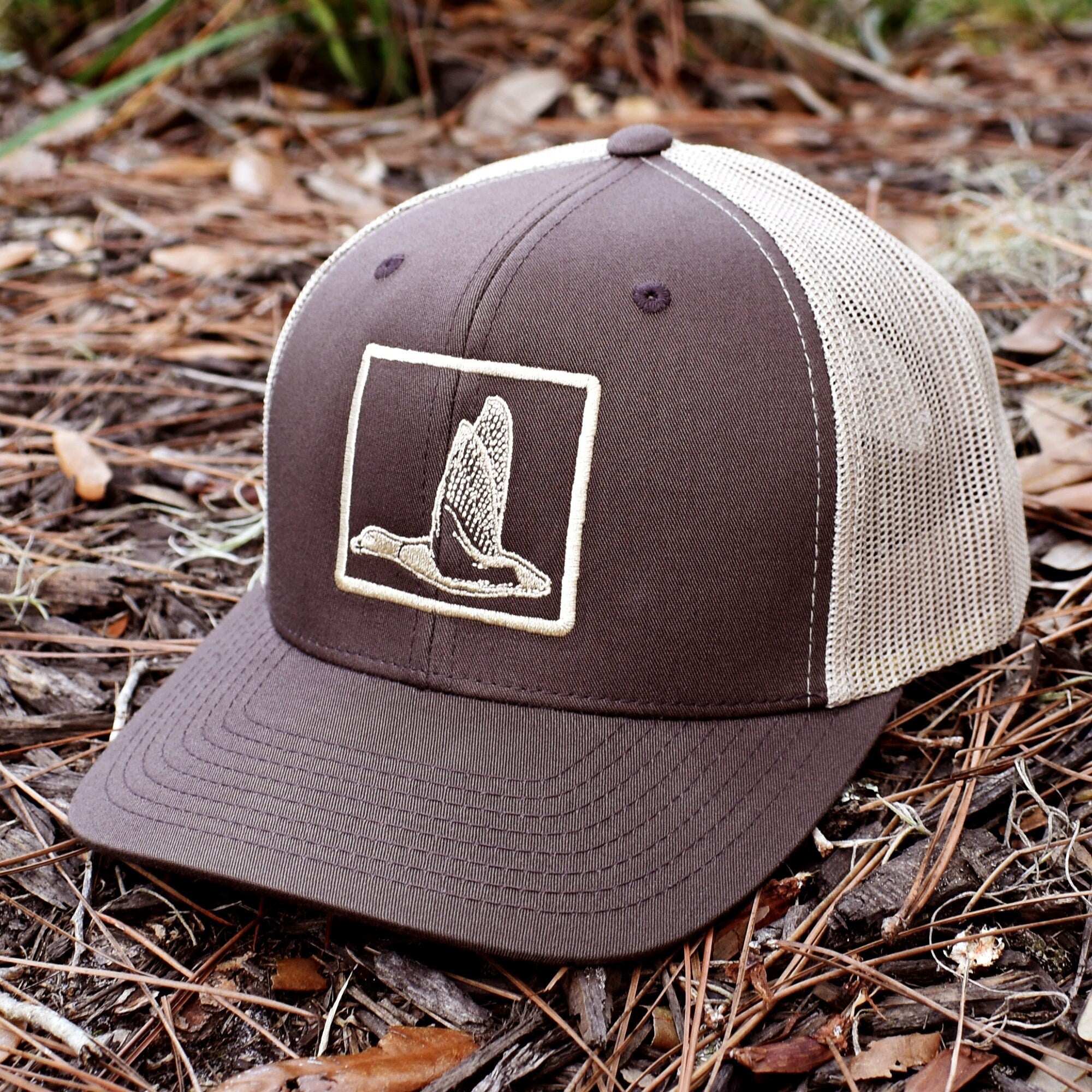 Duck Embroidered Brown & Khaki Hat - Bucks of America